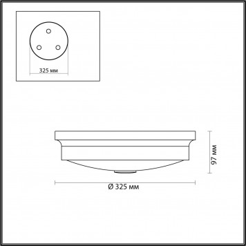 Потолочный светильник Odeon Light Marsei 4824/3C-1