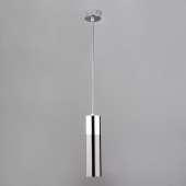 Подвесной светильник Eurosvet Double Topper 50135/1 LED хром/черный жемчуг 12W