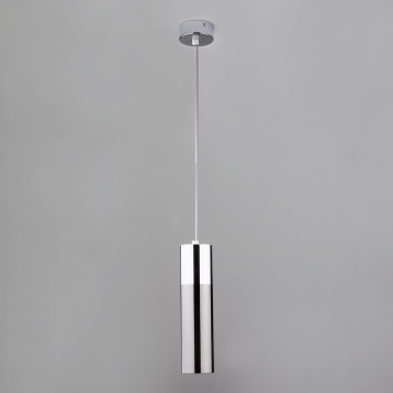 Подвесной светильник Eurosvet Double Topper 50135/1 LED хром/черный жемчуг 12W