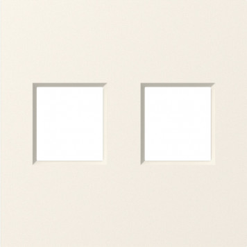Накладка 2-я для розеток RJ45,TV,SAT, матовый кремовый, серия A07 Donel DE86931