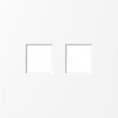 Накладка 2-я для розеток RJ45,TV,SAT, глянцевый белый, серия S08 Donel DS86903