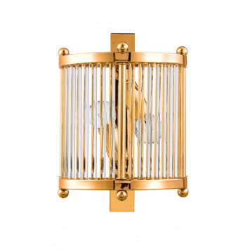 Бра Crystal Lux TADEO AP2 GOLD/TRANSPARENTE