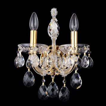 Бра Crystal Lux Isabel Ap2 Gold/Transparent