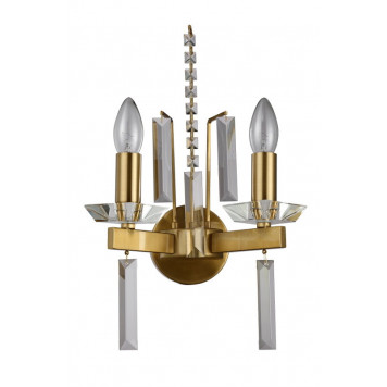 Бра Crystal Lux MARRON AP2 BRASS
