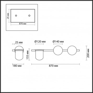 Бра Odeon Light Flower 4681/2W-1
