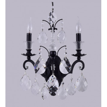 Бра Crystal Lux Magnifico Ap2 Black/Transparent