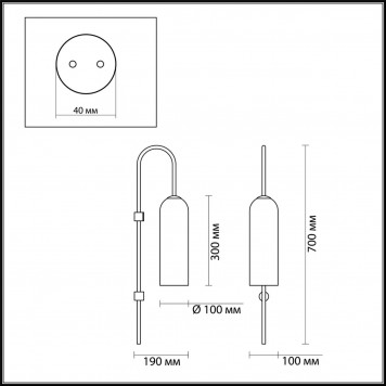 Бра Odeon Light Vosti 4642/1W-1