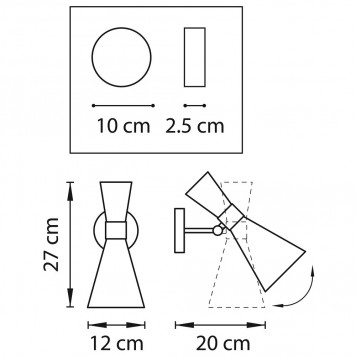 Бра Lightstar Dumo 816617-1