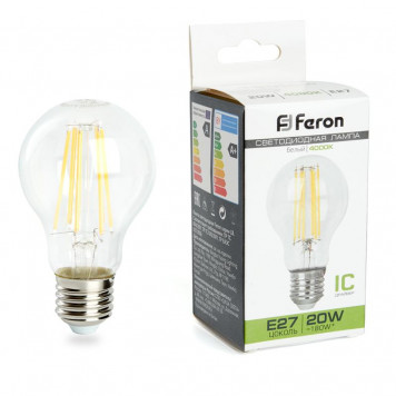 Лампа светодиодная Feron E27 20W 4000K LB-620