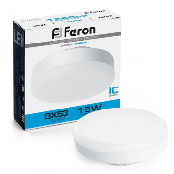 Лампочка Feron GX53 15W 6400K LB-454