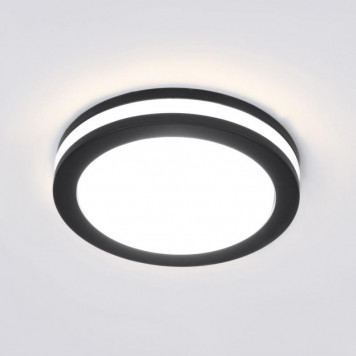 Встраиваемый LED светильник Elektrostandard Aster DSKR80 5W 3300K черный