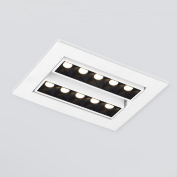 Встраиваемый LED светильник Elektrostandard Tekki 9923 LED 20W 4200K белый/черный