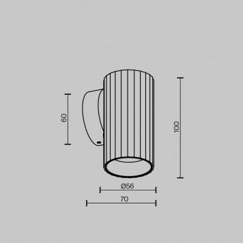 Бра Maytoni Calipso C106WL-01-GU10-W-1