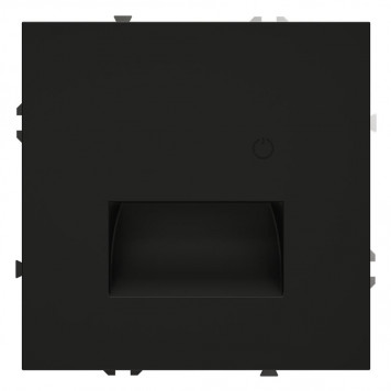 Подсветка светодиодная встраиваемая Voltum S70 с датчиком (черный матовый) VLS070708