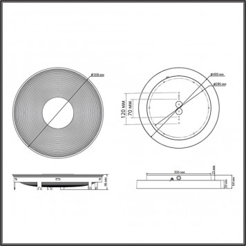 Потолочный светильник Sonex Quantum 7752/25L-1