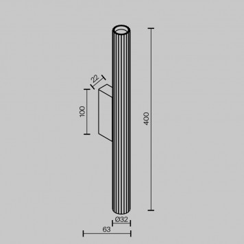 Бра Maytoni Calipso C082WL-12W2.7K-W-1
