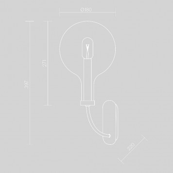 Бра Maytoni Status MOD333WL-01B-1