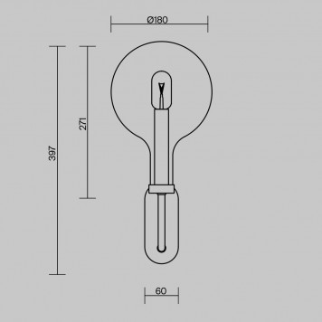 Бра Maytoni Status MOD333WL-01BS-1