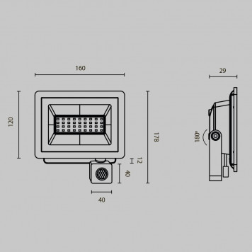 Прожектор Maytoni Flood FL001-L30B4KSR-1