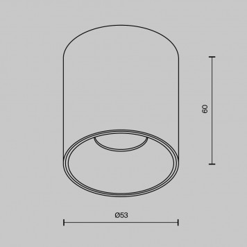 Накладной светильник Maytoni Alfa led C064CL-5W2.7K-RD-WB-1