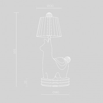 Настольная лампа Maytoni Senor alpaca MOD377TL-L5W3K-1