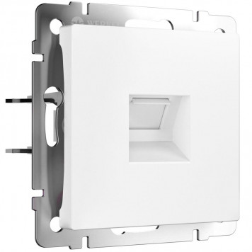 W5120001/ Розетка Ethernet RJ-45 cat. 6A экранированная (белый матовый) W5120001