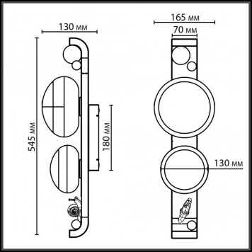Уличный светильник Odeon Light Luma 5434/2W-1