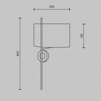 Бра Maytoni Glamping MOD437WL-02BG-1