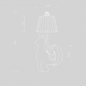 Бра Maytoni Senor alpaca MOD377WL-L6W3K-1
