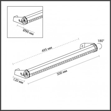 Уличный светильник Odeon Light Graze 7040/10WL-1
