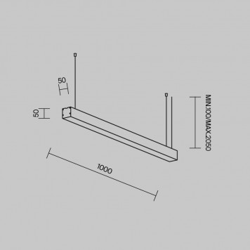 Подвесной светильник Maytoni Подвесные линейные светильники LL312028-1