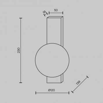 Бра Maytoni Lunella MOD470WL-01BS-1