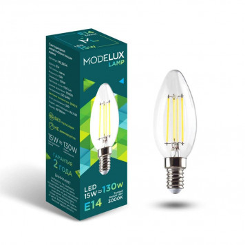 Лампочка LED4U E14 15W 3000K ML2854- С35-15W-Е14-3000