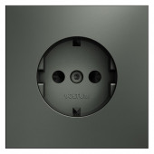 Накладка для розетки с заземлением S70 (титан) VLS000606