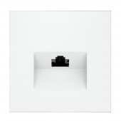 Накладка для розетки компьютерной RJ45 кат.6 S70 (белый матовый) VLS001302