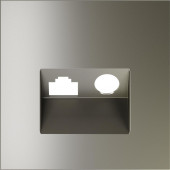 Накладка для розетки TV+RJ45 кат. 6 S70 (шелк) VLS002704