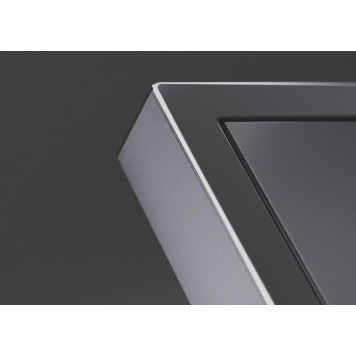 Накладка для розетки с заземлением S70 Metal (антрацит) VLSM000612-3