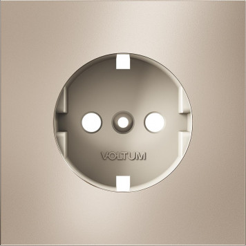 Накладка для розетки с заземлением S70 Metal (платина) VLSM000610-2