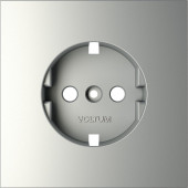 Накладка для розетки с заземлением S70 (сталь) VLS000605