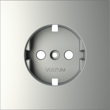Накладка для розетки с заземлением S70 (сталь) VLS000605