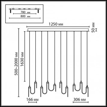 Подвесной светильник Odeon Light Flow 5105/52L-1