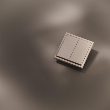Клавиши для выключателя/переключателя двухклавишного S70 Metal (платина) VLSM000310-2
