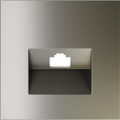 Накладка для розетки компьютерной RJ45 кат.6 и розетки телефонной RJ11 кат.3 S70 (шелк) VLS001304