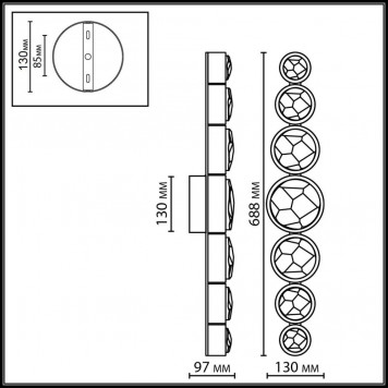Бра Odeon Light Spilla 7174/15WL-1