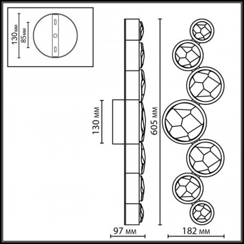Бра Odeon Light Spilla 7174/15WLA-1