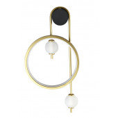 Бра Crystal Lux RODRIGO AP20W LED BLACK/GOLD