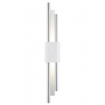 Бра Crystal Lux CARTA AP6W LED WHITE/CHROME