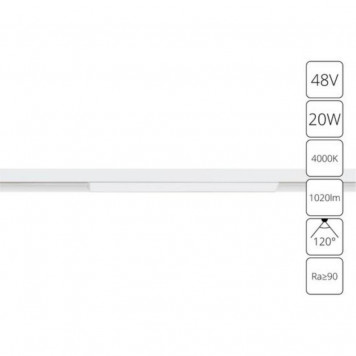 Магнитный трековый светильник Arte Lamp Linea A4663PL-1WH