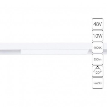 Магнитный трековый светильник Arte Lamp Linea A4662PL-1WH