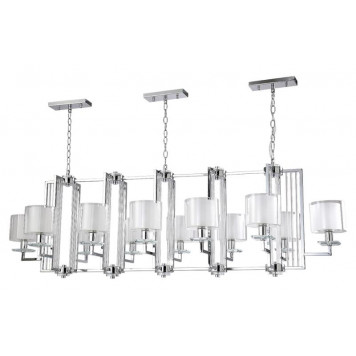 Люстра Crystal Lux NICOLAS SP12 L1600 NICKEL/WHITE